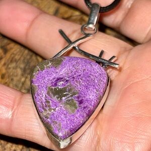 “Peace of Mind Stone” Purpurite Pendant 2 1/4”